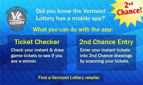 vermont lottery online|vermont lottery second chance drawings.